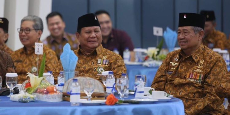 SBY dan Prabowo Subianto Satu Meja di HUT PEPABRI