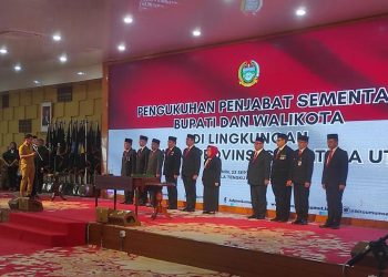 Pj Gubernur Sumatera Utara Lantik 11 Penjabat Sementara Kepala Daerah