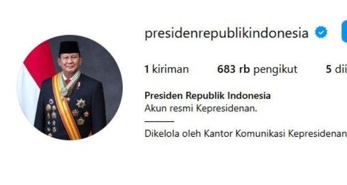Indonesia Resmi Memiliki Akun Instagram untuk Negara dan Presiden