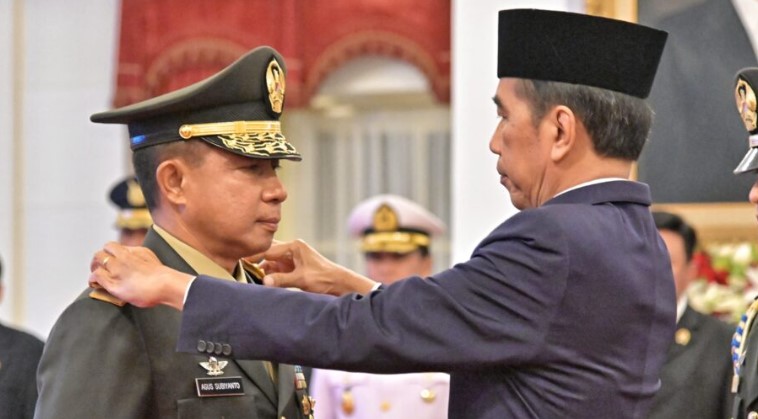 Jenderal TNI Agus Subiyanto sebagai Panglima Tentara Nasional Indonesia (TNI)
