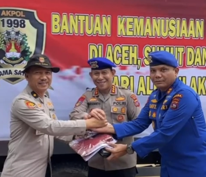 Alumni Akpol 98 Salurkan Bantuan untuk Korban Bencana di Sumbar, Sumut, dan Aceh.
