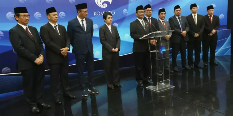 Mahfud MD Lantik 4 Pejabat Eselon I Kominfo