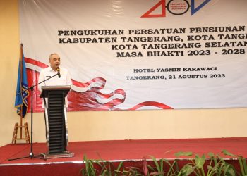 Bupati Tanggerang Hadiri Pengukuhan Persatuan Pensiunan Indonesia
