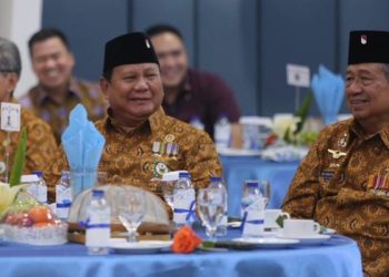 SBY dan Prabowo Subianto Satu Meja di HUT PEPABRI