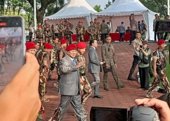 Prabowo Hadiri Upacara HUT ke-72 Kopassus, Pakai Baret Merah!