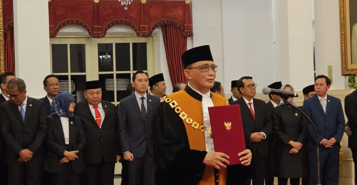 Presiden Prabowo Subianto Lantik Ketua Mahkamah Agung dan Pejabat Negara di Istana Negara