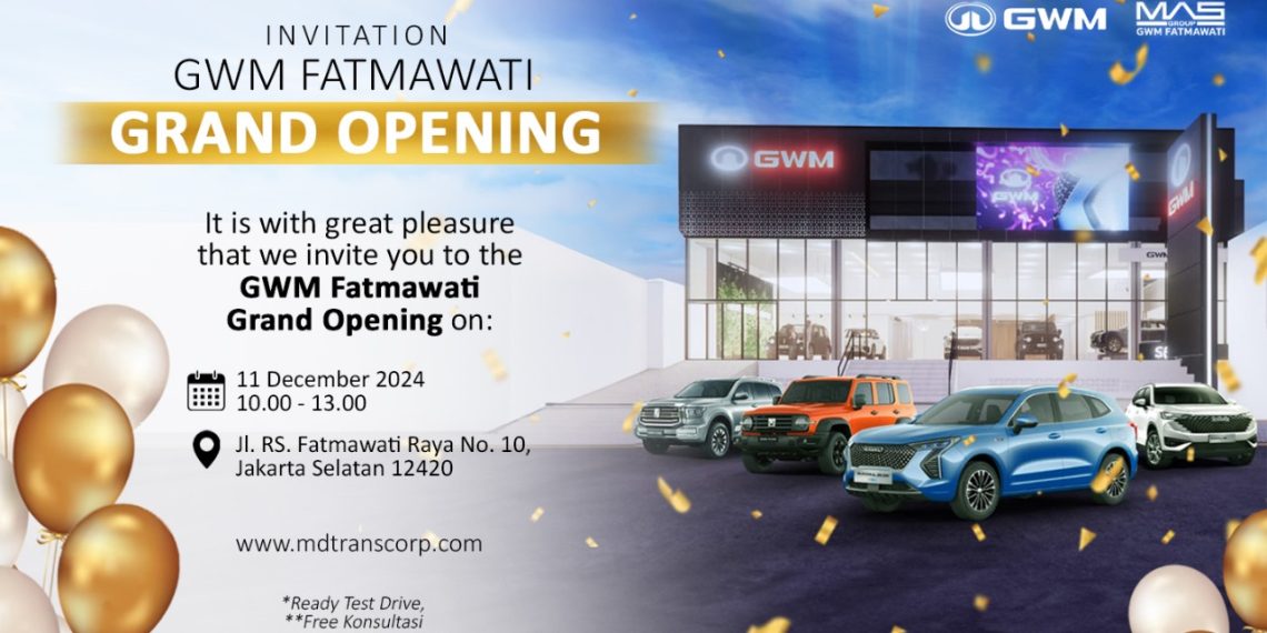 Temukan Inovasi dan Kemewahan di Showroom GWM Fatmawati 11 Desember 2024!