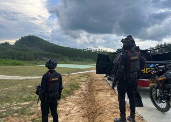 Brimob Polri Lakukan Pemantauan dan Patroli Rutin di Kawasan IKN untuk Antisipasi Banjir dan Keamanan