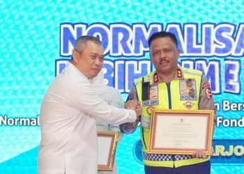 Kakorlantas Hadir Saksikan Normalisasi 26 Kendaraan GSJT Bebas ODOL