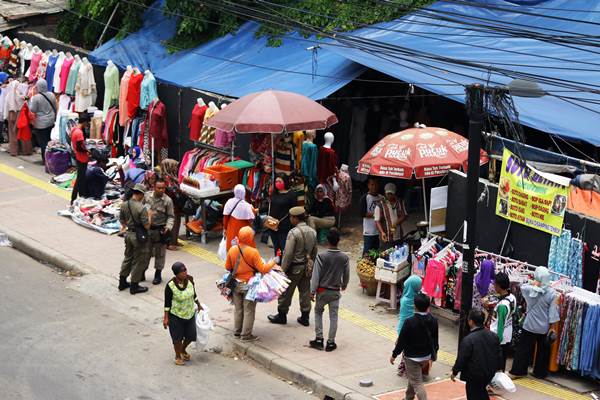 Langgar PPKM Darurat, Pedagang Tanah Abang diamankan Satpol PP